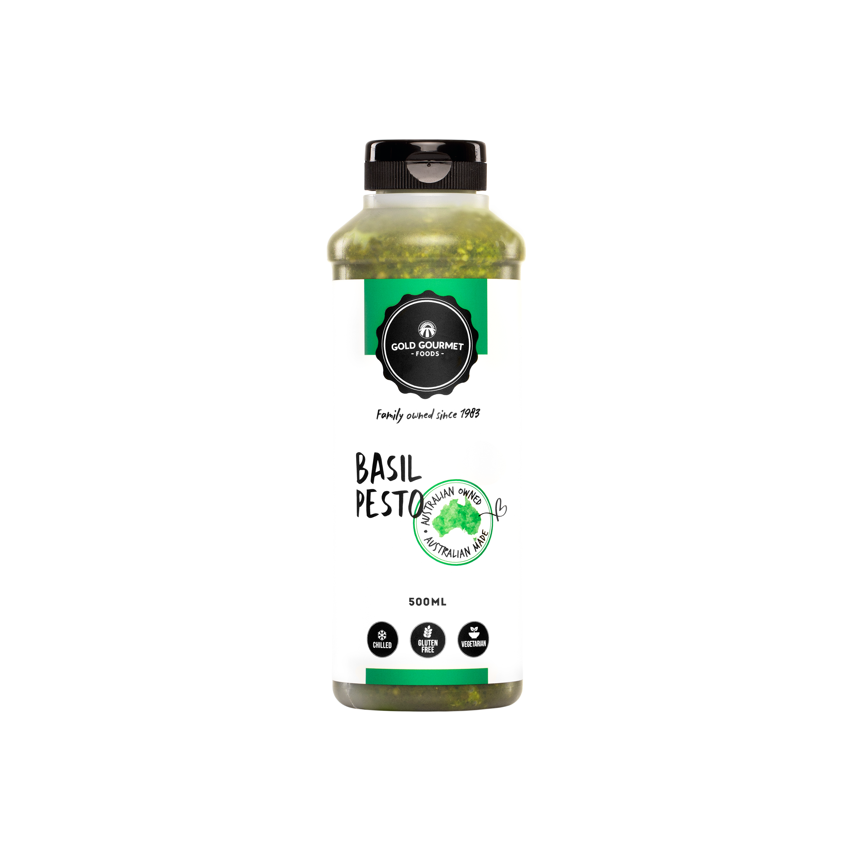 GGF Basil Pesto 500ml bottle Salad Sensations